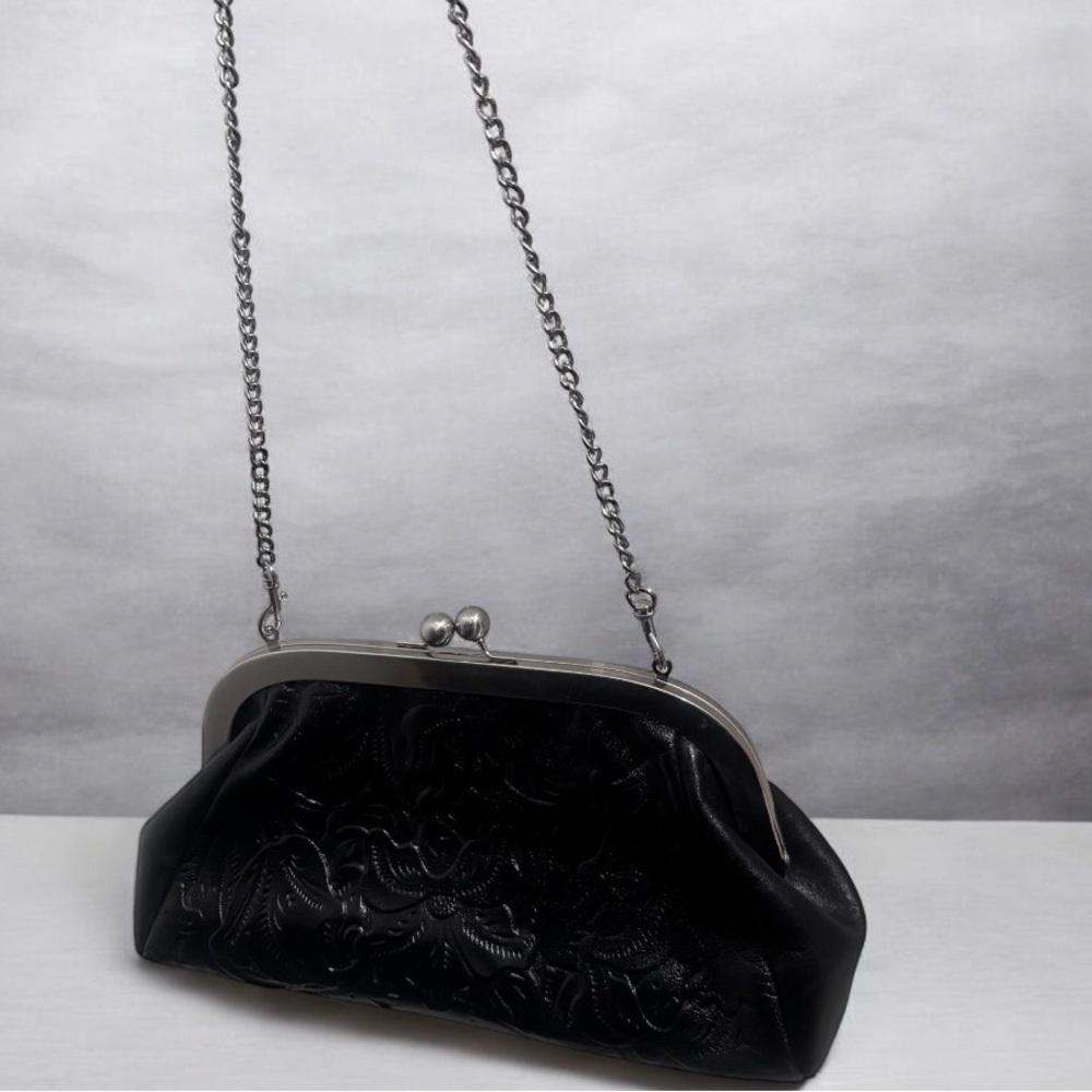 Patricia Nash  Black Chain Clutch coin purse  inspired